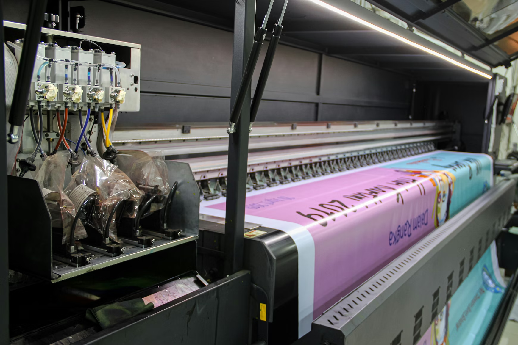 Commercial print production line and finishing workflow